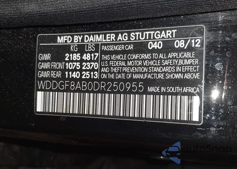 2013 Mercedes-Benz C 300 Sport 4Matic из США, поврежденный, VIN WDDGF8AB0DR250955